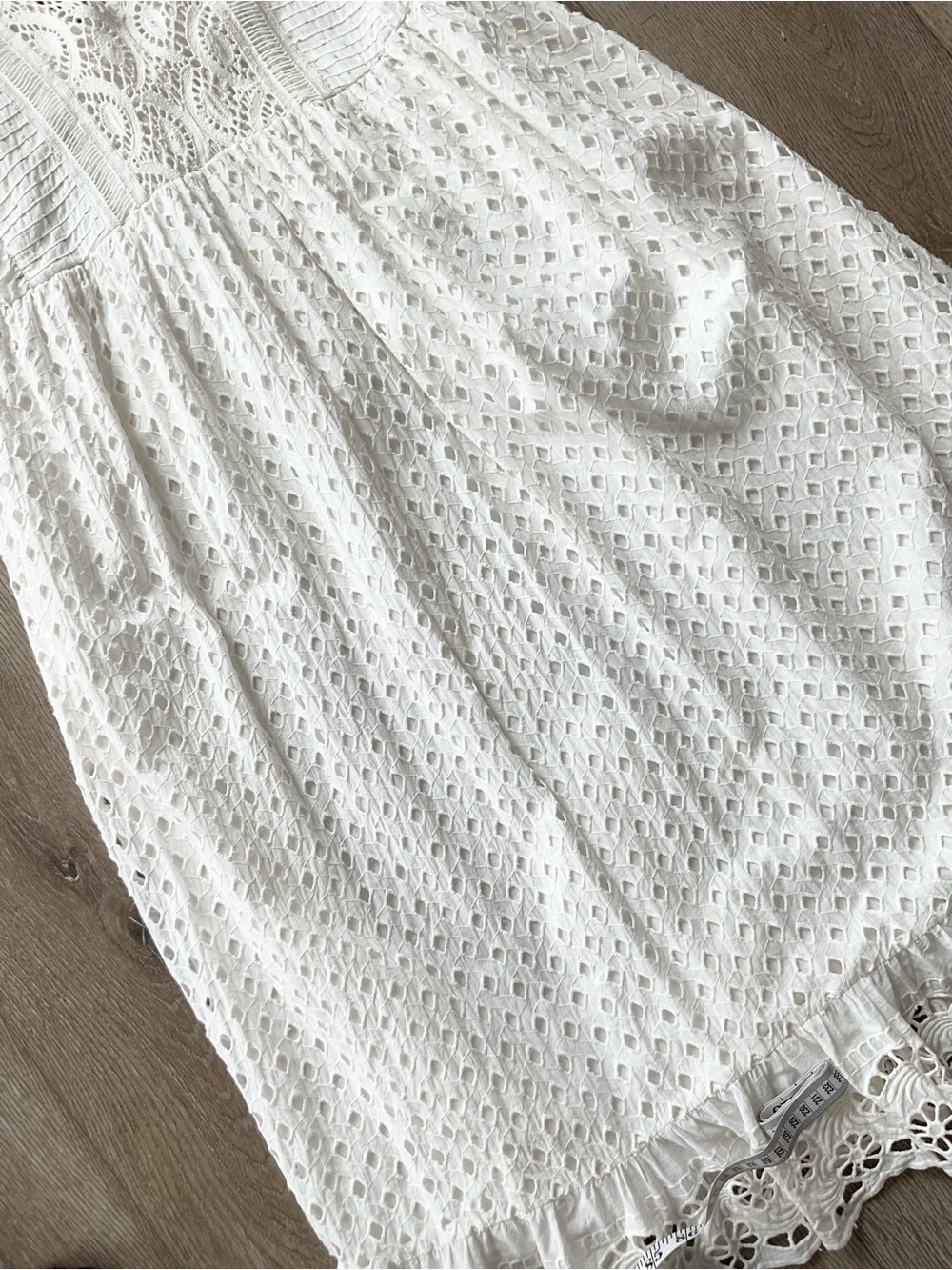 Anthropologie Forever That Girl White Lace Midi Dress Size Medium - Picture 7 of 15